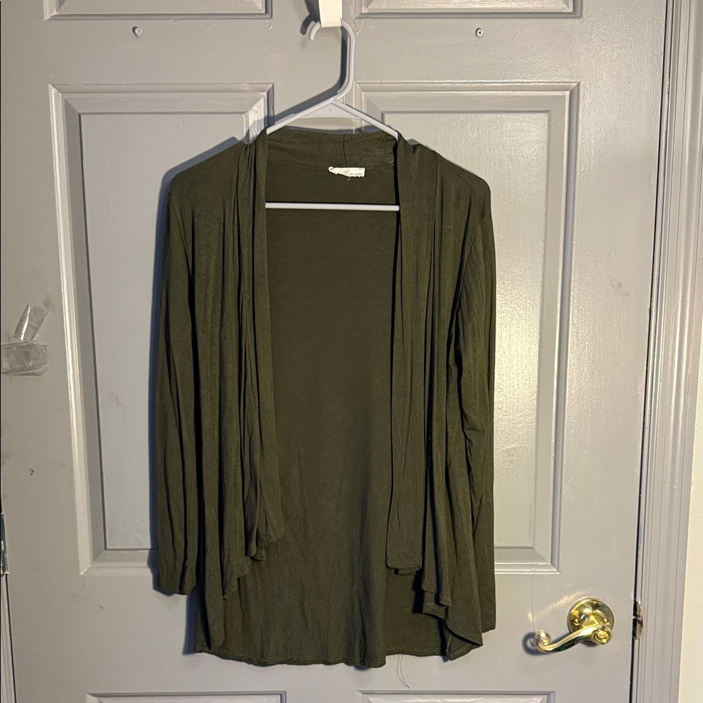 Chic Forest Green Women's Cardigan
